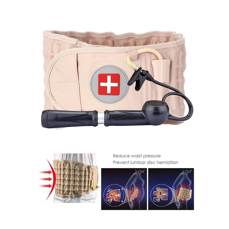 Adjustable Air Decompression Spine Support Brace For Back Scoliosis Relief 3