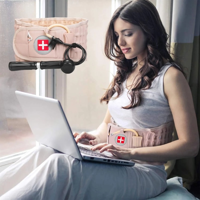 Adjustable Air Decompression Spine Support Brace For Back Scoliosis Relief 4