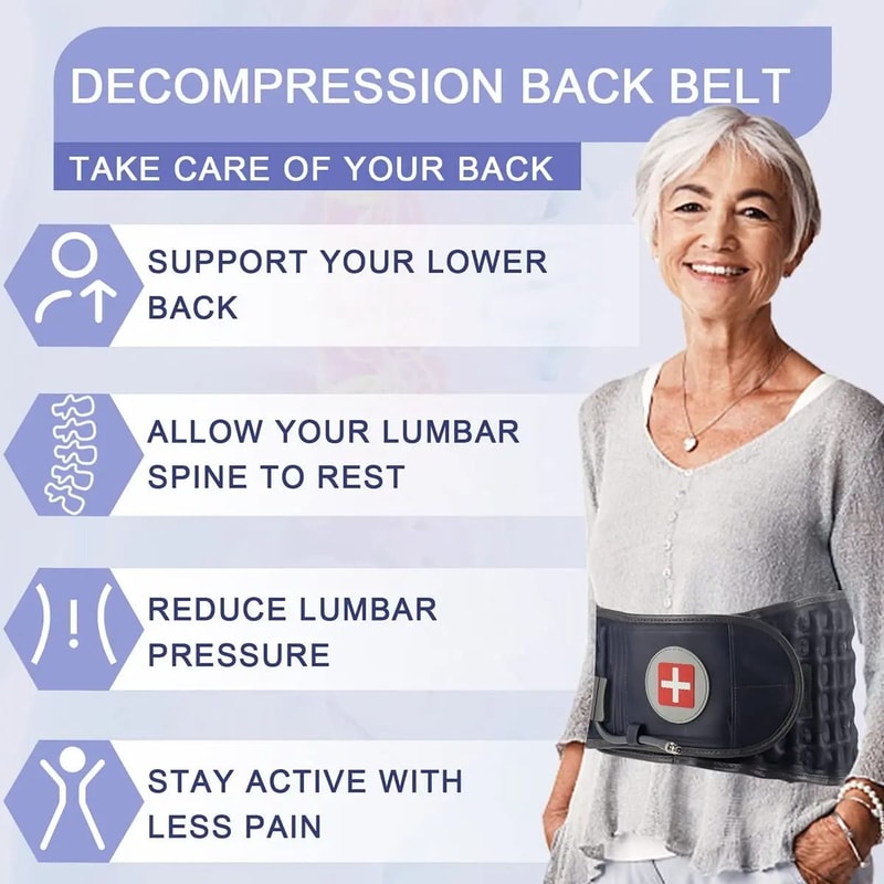 Adjustable Air Decompression Spine Support Brace For Back Scoliosis Relief 5