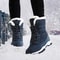 Womens Waterproof Platform Ankle Boots With Plush Lining 0