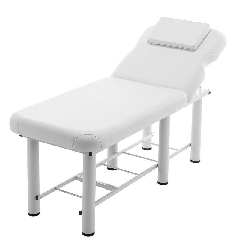 Adjustable Massage Table With Backrest Memory Foam Storage Shelf 2