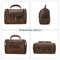 Mens Business Travel Leather Toiletry Bag 3