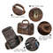 Mens Business Travel Leather Toiletry Bag 4