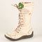 Womens Long Warm Leather Winter Boots With Hand Stitched Design 11