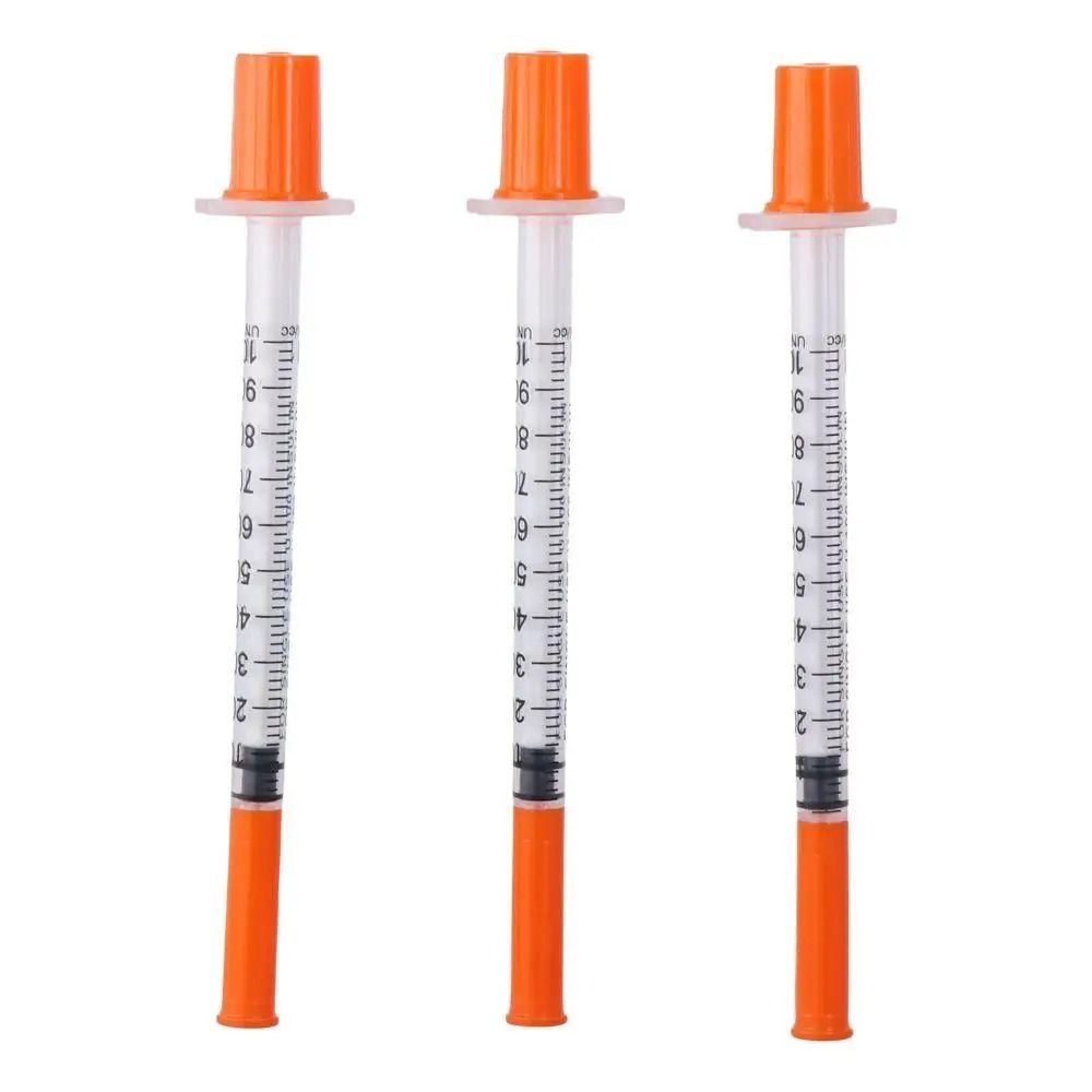 Manual Push Syringe Set 1ml With Straight Tip Needle 20 Pieces 0