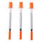 Manual Push Syringe Set 1ml With Straight Tip Needle 20 Pieces 0