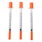 Manual Push Syringe Set 1ml With Straight Tip Needle 20 Pieces 0