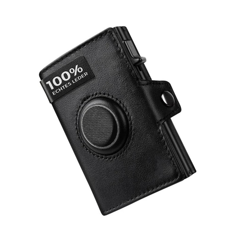 Mens Leather Wallet With Air Tag Slot And RFID Protection 5