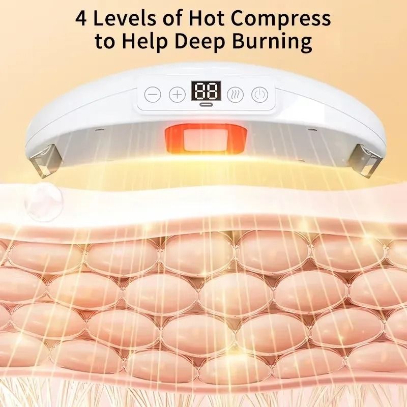 Electric Belly Massager Belt With Vibration Heat  Multi Modes 3