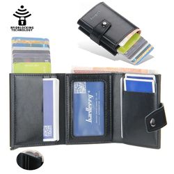 automatic pop up aluminum card wallet with rfid protection