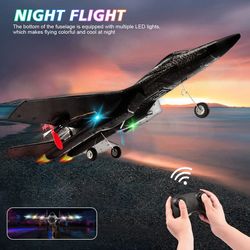 remote control foam glider airplane with led lights