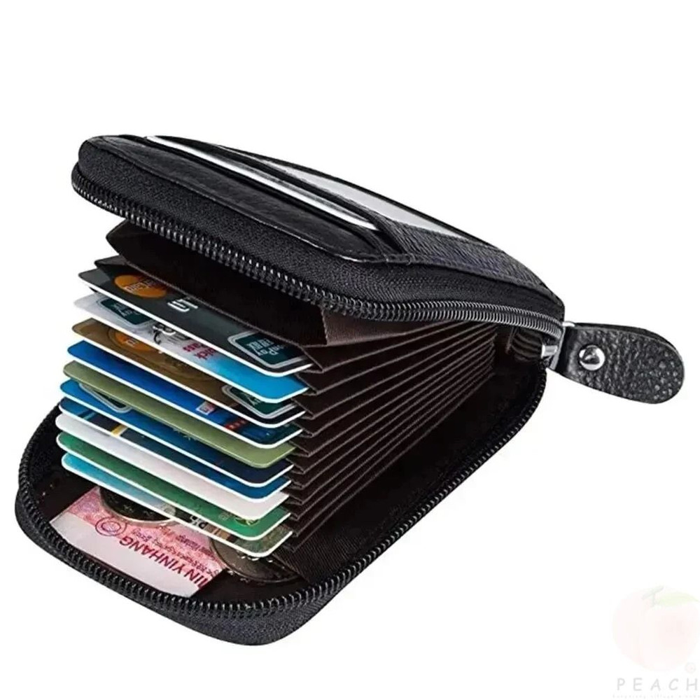 Portable Mini Card Wallet With Zipper Multi Slot Design 2