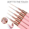 Ultra Thin Pink Nail Art Liner Brushes Set 5 Pcs 1