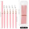 Ultra Thin Pink Nail Art Liner Brushes Set 5 Pcs 5