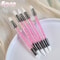 Ultra Thin Pink Nail Art Liner Brushes Set 5 Pcs 19