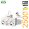 Wall Mounted EU Power Strip With Independent Switch USB Charging 8