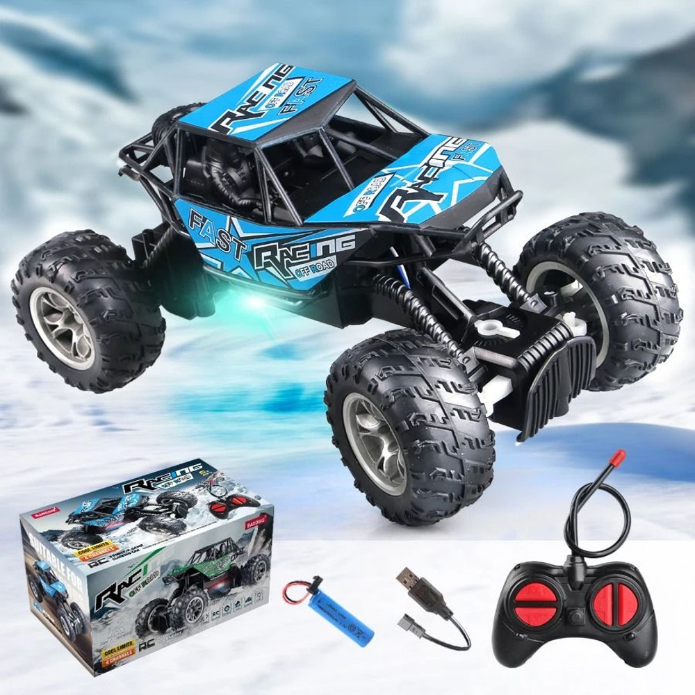 4Way Remote Control OffRoad Climbing Car With LED Lights 8
