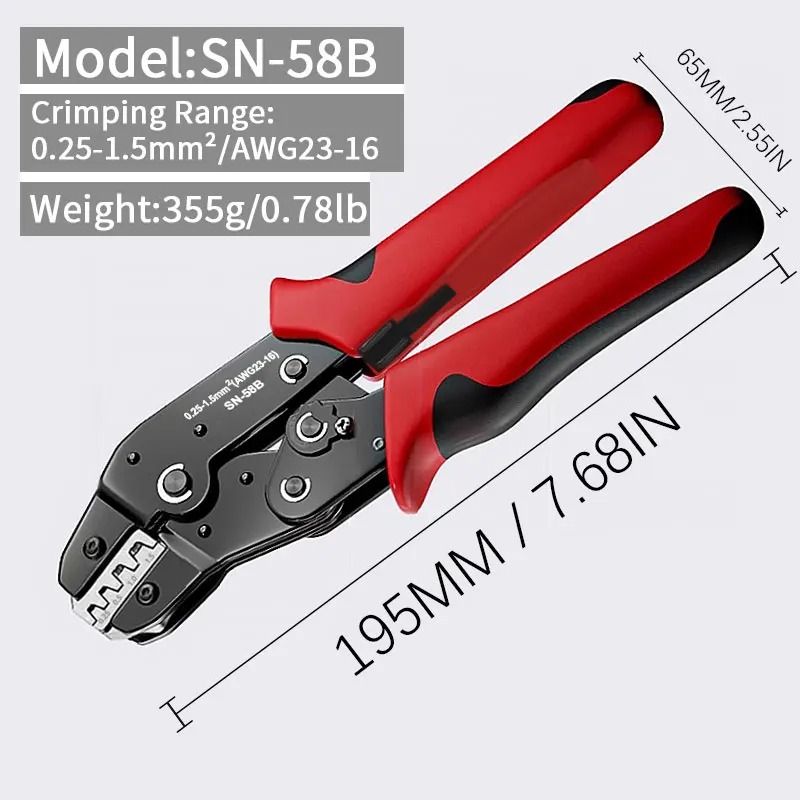 Ratcheting Crimping Tool Set For Connectors And Terminals 3