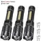 USBC Rechargeable COB Flashlight With Side Light 7
