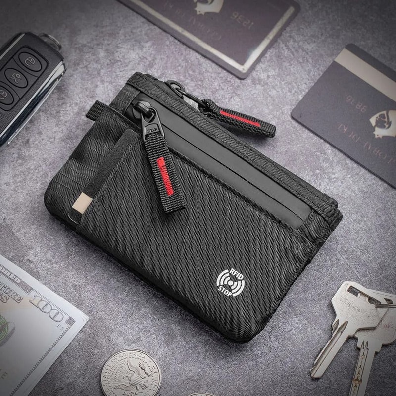Tactical RFID Blocking Wallet Money Clip Organizer 2