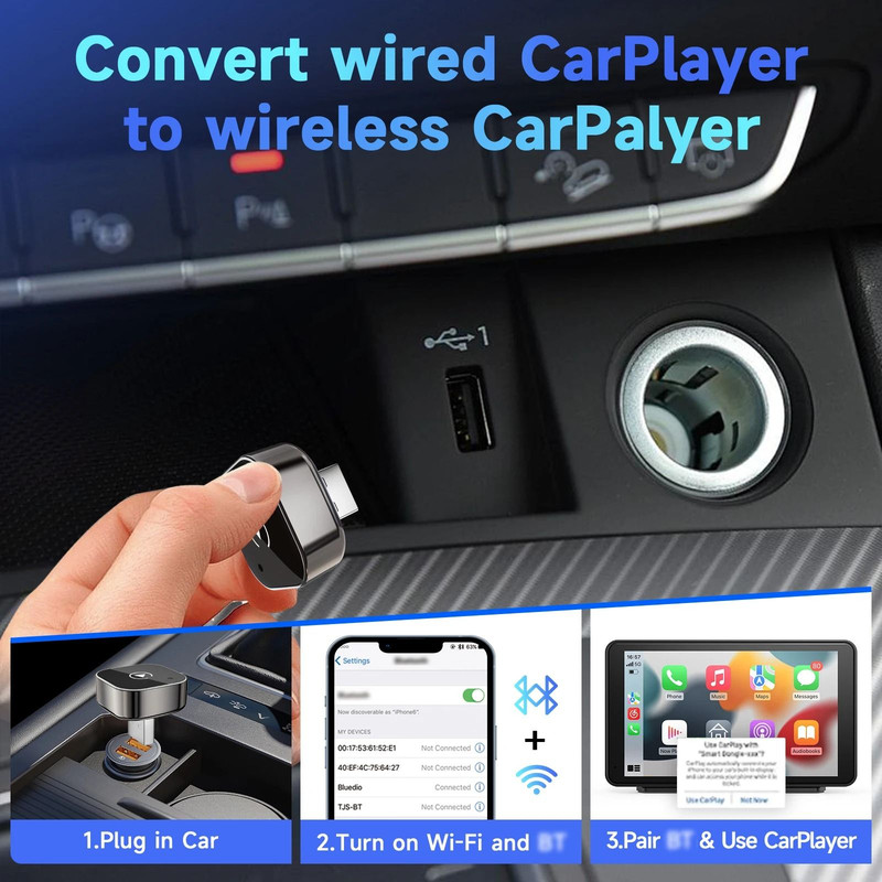 Wireless CarPlay And Android Auto Adapter 0
