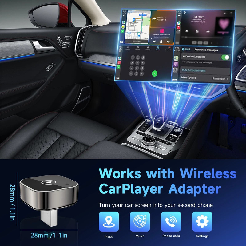Wireless CarPlay And Android Auto Adapter 1