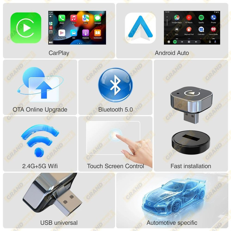 Wireless CarPlay And Android Auto Adapter 5