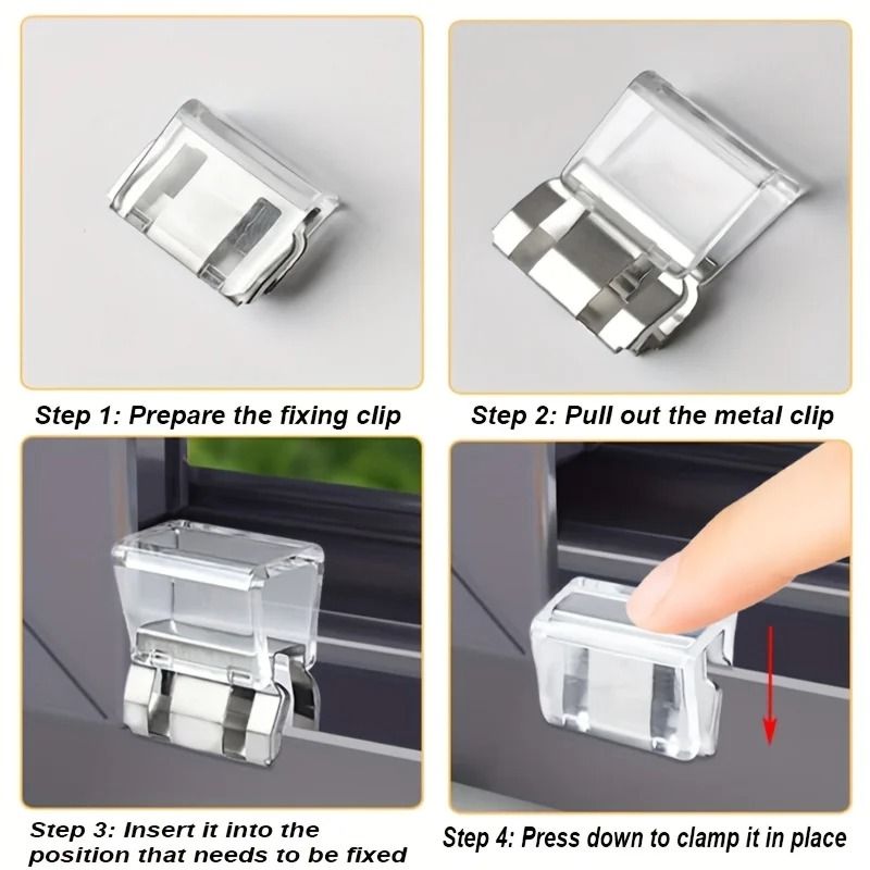 Sliding Window Safety Lock Clips For Home Security And Screen Fixing 4