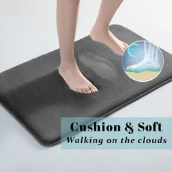 super absorbent anti slip bathroom floor mat