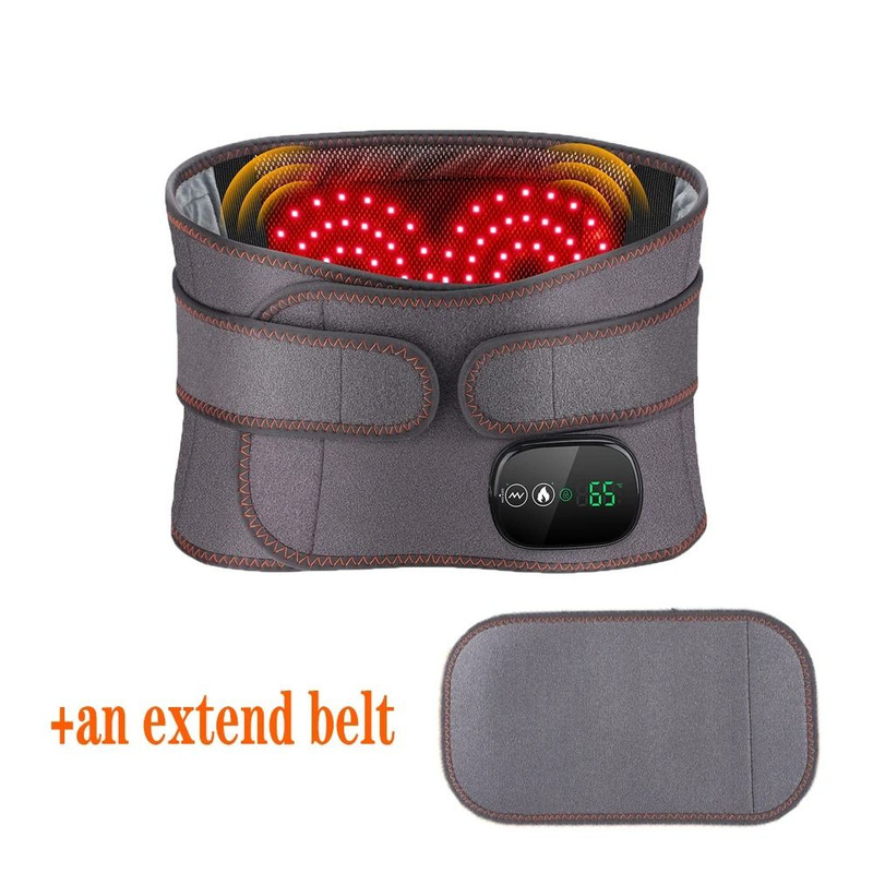 Cordless Heated Waist Belt Massager For Lumbar Decompression And Muscle Relief 7