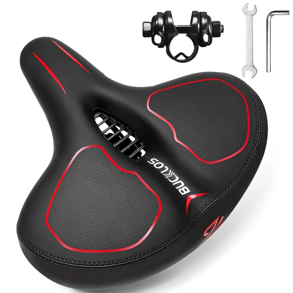 Oversized Bicycle Saddle With Shock Absorption And Soft Seat Cushion 5