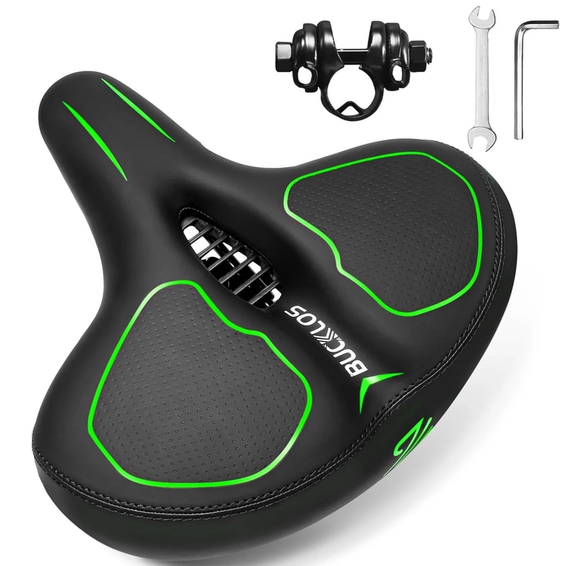 Oversized Bicycle Saddle With Shock Absorption And Soft Seat Cushion 6