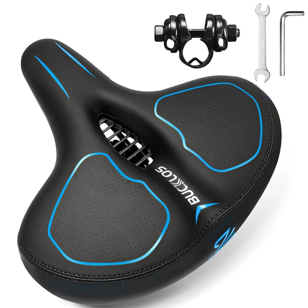 Oversized Bicycle Saddle With Shock Absorption And Soft Seat Cushion 7