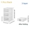 Foldable Transparent Shoe Storage Box Organizer Stackable Dustproof 7