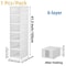 Foldable Transparent Shoe Storage Box Organizer Stackable Dustproof 8
