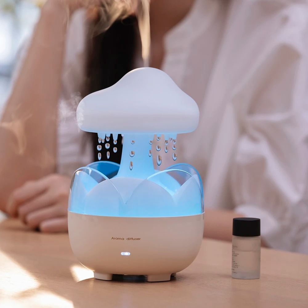 Mushroom Air Humidifier With Aroma Diffuser And Night Light 4