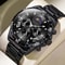 Mens Moon Phase Skeleton Watch With Luminous Hands 5