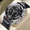 Mens Moon Phase Skeleton Watch With Luminous Hands 6