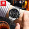 Mens Moon Phase Skeleton Watch With Luminous Hands 2