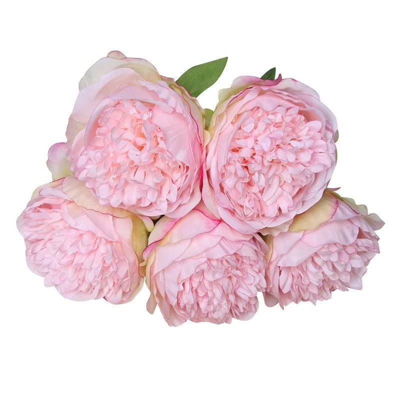 Artificial Rose Peony Bouquet With 5 Large Blooms 4