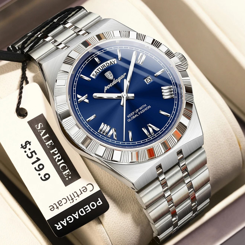 Luxury Business Quartz Watch For Men With Week Date Display 16