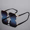 Oversized Semi Rimless Sunglasses With Gradient Lenses 1