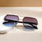 Oversized Semi Rimless Sunglasses With Gradient Lenses 4