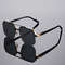 Oversized Semi Rimless Sunglasses With Gradient Lenses 7