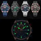 Mens Sports Chronograph Quartz Watch With Stainless Steel Case 1