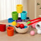 Montessori Wooden Color Sorting Cups Educational Toy 0