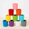 Montessori Wooden Color Sorting Cups Educational Toy 4
