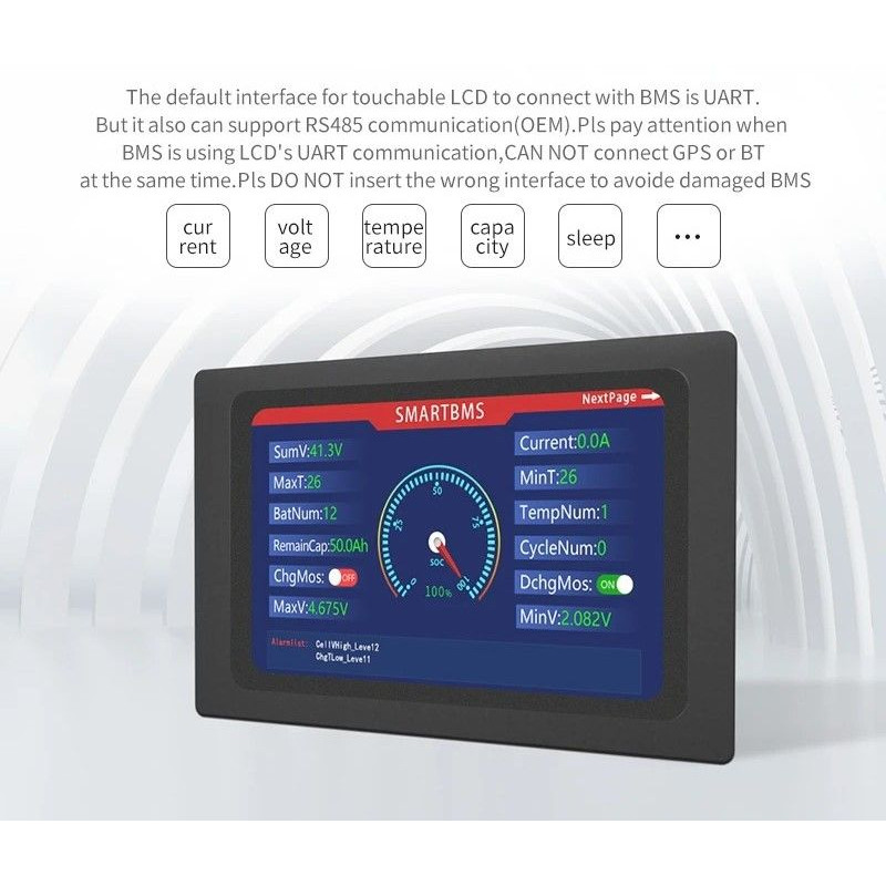 Smart BMS Bluetooth WiFi LCD And Communication Modules 4