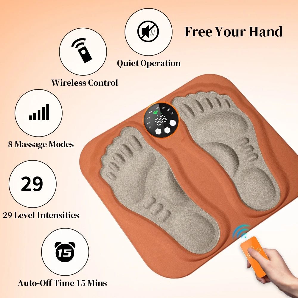 EMS Foot Massage Mat With Multiple Modes Levels 1
