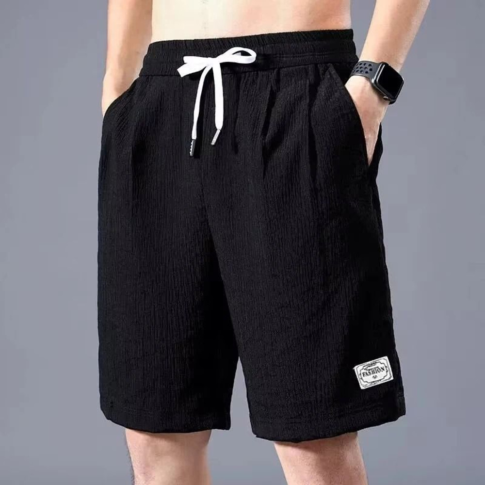 Mens Ice Silk Sports Shorts Thin Breathable Casual 1